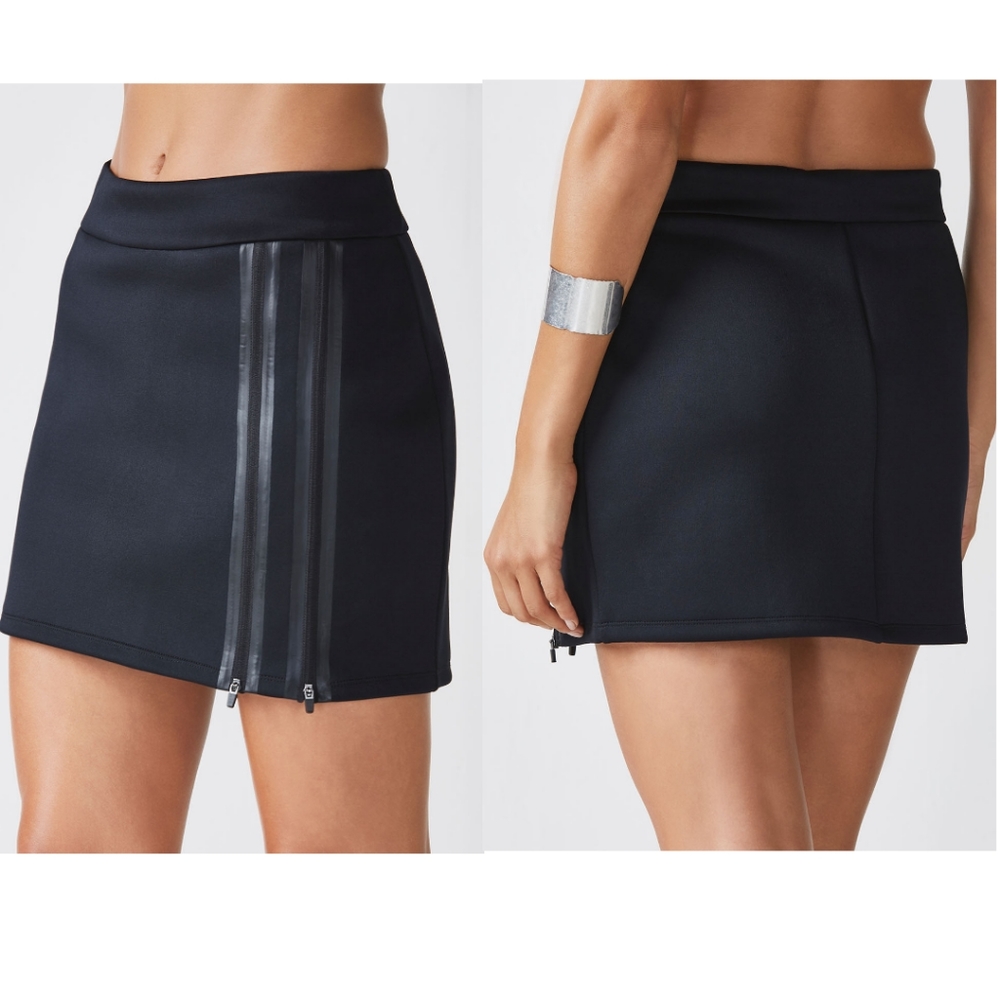 Fabletics Black Athletic Zip-Detail Skirt